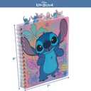 Disney Lilo and Stitch Tab Journal Notebook, Spiral Bound, 96 Lined Pages, 8 x 7 inches, Purple
