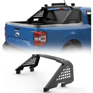 Sport Roll Bar Compatible Ford Maverick 2022 2023 2024 2025 | Quick Installation no Drilling Required | Light Mount | (Black Web)