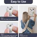 Claw Drywall Picture Hanger Kit, 20 Piece Heavy Duty Wall Hooks for Hanging Mirror Photo Poster, Room Office Decor, Up to 40 Lbs