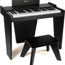 ZIPPY Kids Piano Keyboard, 37 Keys Digital Piano for Kids, Music Educational Instrument Toy, Wood Piano for 3+ Girls and Boys