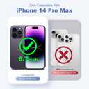 TIANLI Designed for iPhone 14 Pro Max Case with Magnetic Invisible Ring Stand [Compatible with Mag-Safe] [Military Drop Protection] Shockproof Anti-Slip Cover for Women,Red