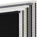 SUNOFF Cordless No Drill Blackout Cellular Shades, 22" W x 48" H, Black
