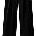 BTFBM Women High Waist Palazzo Pants Spring 2026 Casual Wide Leg Trousers Loose Work Office Business Suit Pant Pockets S