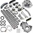 3.6 Timing Chain Kit w/Water Pump Oil Pump for 2.8L 3.0L 3.6L Chevy Equinox Malibu Traverse GMC Acadia Cadillac CTS SRX Buick Enclave V6 Engine engine timing set Replace # 9-0753S 9-0753sx