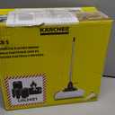 Krcher KB 5 Electric Floor Sweeper Broom, for Carpets, Hardwood Floors and Tiles, Lightweight and Cordless, Ideal for Fur, Hair, Dirt & Dust - White