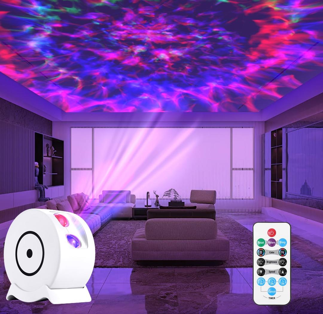 Galaxy Projector, Light Projector, Night Light Projector with 41 Lighting Modes, Galaxy Light Projector with Timer and Remote, for Kids Adults, Bedroom, Home Theater, Christmas (White)