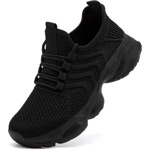 Platform Sneakers for Women Tennis Running Slip on Shoes Walking Gym Athletic Non Slip Workout Chunky Ladies Shoe, Size 36