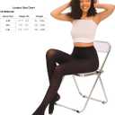 Women Ultra Soft 50 Denier Silky Tights Semi Opaque Solid Color Pantyhose High Waist Footed Stockings (Black)