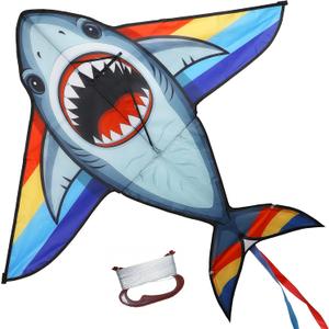 TOY Life 55.9'' Kites Easy to Fly for Kids Adults with 328.1 FT String, Beach Kite Outdoor Game Outside Toys Activity, Beach Toys for Kids, Gift for Boys Ages 4-8