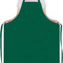 NLUS Extra Large Aprons for Men, Adjustable Chef Apron for Men Kitchen Cooking Aprons for Women with 2 Pockets, Water & Oil Resistant - 1 PACK (Green)
