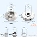 Stainless Steel Blade Kit Hardware Compatible with Echo SRM Series (Except The High Torque Version),Trimmer & Brush Cutter Saw Blade Conversion Kit for SRM 225 Part# C535000160 C535000150