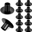 12Pack Black Taper Candle Holder Retro Mini Candle Stick Holders for Table Centerpiece Home Decor Party Wedding Anniversary
