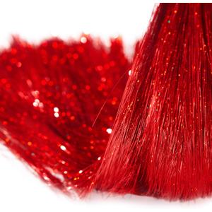 Boao 10000 Strands Tinsel Icicles Iridescent Tinsel Foil Fringe Garland for Christmas Xmas Tree Decorations Graduation Party Supplies Holiday Decor (Red)
