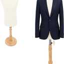 Male Body Dress Form with Stand, Fixable Versatile Teaching Mannequin Torso Dress Model Dress Form Display Stand for Sewing and Pattern Creation