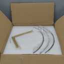 Gold Semi Flush Mount Ceiling Light, 3-Light Modern Hammered Glass Chandelier Entryway Light Fixtures Kitchen Lighting Close to Ceiling Light for Hallway Dining Room Bathroom Bedroom Foyer