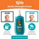 T is for Tame - Natural Hair Taming & Conditioning Spray for Kids and Babies - Tames Knots, Frizz & Detangles, Made in the USA - All Hair Types Including Curly - 4.2 fl oz