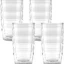 Tervis Clear & Colorful Tabletop 10oz Made in USA Double Walled Insulated Tumbler Travel Cup Keeps Drinks Cold & Hot, 10oz - 4pk, Clear
