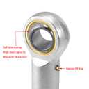 PHSB12 Rod End Bearing 3/4 Inch Bore and 5/8-18 Right Hand Thread, Self-Lubricating Female Heim Joint Rod Ends,Includes Jam Nuts 1pcs