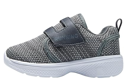 adituo Toddler/Little Kid Boys Girls Lightweight Breathable Sneakers Strap Athletic Runing Walking Sports Shoes
size 24