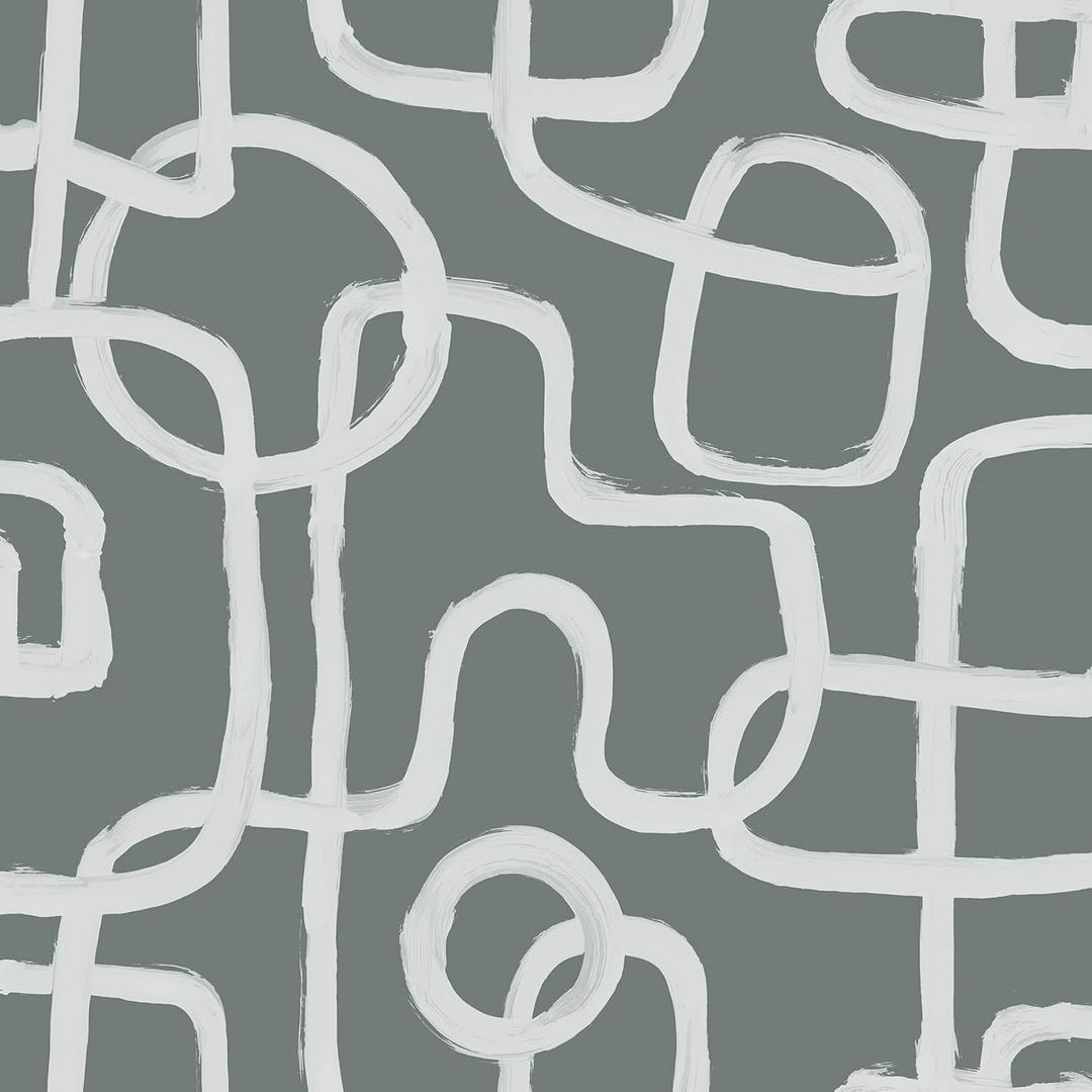 Grey Niko Peel and Stick Wallpaper (Gray) 216"L x 20.5"W