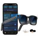 Oucscru AI Smart Glasses with ChatGPT, 8MP Camera Glasses with Camera and Audio, AI Translation Sunglasses with 164 Languages, Bluetooth Sunglasses with Voice/Calling, 8-Hour Music, Photochromic Lens