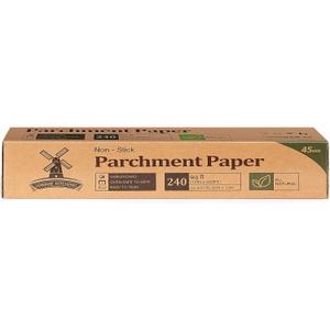 Unbleached Parchment Paper for Baking, 12 in x 240 ft, 240 Sq.ft, Baking Paper, Non-Stick Parchment Paper Roll for Baking, Cooking, Grilling, Air Fryer and Steaming