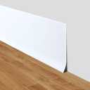 LSGCQ Flexible Baseboard Molding Trim 4 Inch x 200 Feet Self-Adhesive Vinyl Wall Base Peel and Stick Cove Base Rubber Wall Moulding Trim (White)