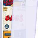 100 Count Comic Book Bags, Current Size Comic Bags 7.2 X 10.5 inch Transparent Acid-Free and Reusable Comic Book Sleeves for Regular Comics