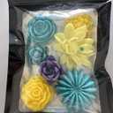 Handmade Succulent Flower Soap Set, Shea Butter with Vitamin E, multiple color and scents.