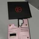 Vinich for Samsung Galaxy S25 Ultra Wallet Case with Card Holder, RFID Blocking Credit Slots Kickstand Shockproof Phone Cover Fit for Galaxy S25 Ultra 6.9" Pink