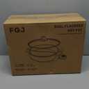 Hot Pot Electric Hot Pot with Divider, Large 6L Nonstick Dual-Sided Shabu Shabu Pot Dual-Flavor hotpot electric 1500W with Adjustable 5-Temperature Control Perfect for Family Dinners & Parties