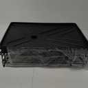 Dish Drying Rack - Expandable Rack, Large Capacity Dish Drainer for Kitchen Counter, Rust-Proof with Utensil Holder, Black