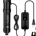 hygger Aquarium U-V Light with Timer, 360° Protective Shield Clean Light for Green Water Clean, Amphibian Aquarium Lamp Bulb for Freshwater Saltwater Fish Tank and Aquarium