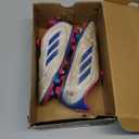 adidas Goletto IX Laceless Firm Multi Ground Sneaker, White/ Bright Royal/ Team Shock Pink, 1.5 US Unisex Little Kid
 