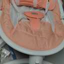 Baby Swing for Infants - Electric Baby Rocker with Exclusive App Function, Upgraded 5 Point Harness, Bluetooth Support, 10 Preset Lullabies and 5 Speeds, Portable Swing for Baby Boy Girl（Pink）