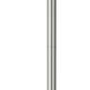 Freestanding Toilet Paper Holder Stand, 4.57 LB Weighted Base Toilet Paper Stand with Pivoting Arm, 304 Stainless Steel Floor Toilet Roll Holder No Drilling, 25.6 Inch, Nickel