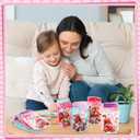 Tinlade 36 Pcs Valentine's Day Mason Jar Bags Bulk 4.1 x 6.9 Inch Cute Valentines Gnomes Stand-up Resealable Candy Gift Bags for DIY Valentine Exchange Party Favors (Multiple Styles,Multicolors)