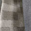 Loloi Chris Loves Julia Bradley Collection, Ivory & Beige, 7'-9" x 9'-9" Area Rug  Classic Striped Area Rugs for Living Room, Bedroom, Entryway & Hallway, High Traffic Area Home Decor Rug