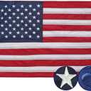 AMZFLAG American Boat Flag 16x24 In Outdoor, Embroidered Small US Flags Double Sided Heavy Duty USA United State Flag Banner for Boating Nautical Yacht