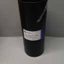 iDesign Freestanding Bathroom Toilet Paper Storage Holder with Lid for 3 Extra Rolls, Matte Black (Pack of 1)