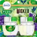 Febreze Plug In Air Freshener, "Wicked: For Good" Limited Edition Odor-Fighting Scented Oil Refill, Air Fresheners for Home and Bathroom and Kitchen, Long Lasting, Wonderfullest Woods, 2 Count