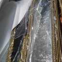 Wonderjune 3 Way Trifold Vanity Mirrors 30 x 37 in Vintage, Baroque, Bronze