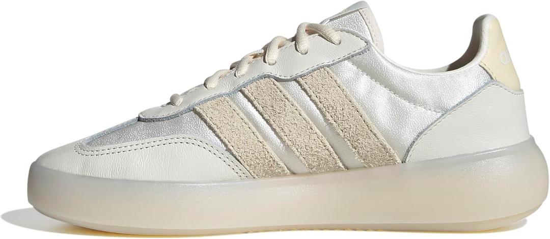 adidas Women's Barreda Decode Sneakers (9, Off White/Warm Vanilla/Off White)