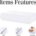 BLK&WH 5 Extra Large Gift Boxes 17x11x4 Inches, White Gift Boxes with Magnetic Closure Lid, Sturdy Shirt Boxes, Rectangle Collapsible Boxes for Clothes (Matte White), 17x11x4-White-Pack of 5