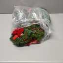 18 Pcs Mini Christmas Wreaths for Cabinet Kitchen Windows Decors Bulk with Red Bow Small Artificial Norfolk Farmhouse Wreaths with Berry Pine Cone for Fireplace Front Door Porch Wall Hanging