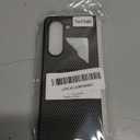 Magnetic for Samsung Galaxy Z Fold5 Case with Carbon Fiber Texture Design,Wireless Charging [PC] Military-Grade Shockproof case Cover for Z Fold 5[Grey] MUS-TQCX-03-04