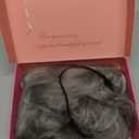 Ms Taj 11 Inch Short Wavy Hair Topper for Women with Thinning Hair, Natural Synthetic Lightweight & Breathable Hairpiece for Women with 6.5"x6.5" Base, Instantly Adds Volume and CoverageSilver Grey