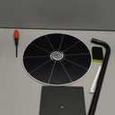 Prize Wheel 12 Inch with Stand - Spinning Wheel Game with Dry-Erase Marker and Eraser, Portable Wheel of Fortune with 10 Slots for Games, Raffles, Classroom & Parties