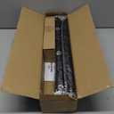 Curtain Rods for Windows 48 to 84 Inch, Black 1 Inch Decorative Window Treatment Rods, Adjustable Heavy Duty Modern Drapery Rod, Easy Install Metal Curtain Pole with Matte Black Round Finials (36''-88'' (1 Pack))