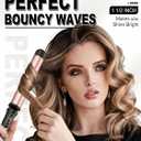 Curling Wand 1 1/2 Inch,Big Wand Curling Iron 1.5 inch Professional for Beach Wave,Clamp Free Curling Wand for Quick Styling.
